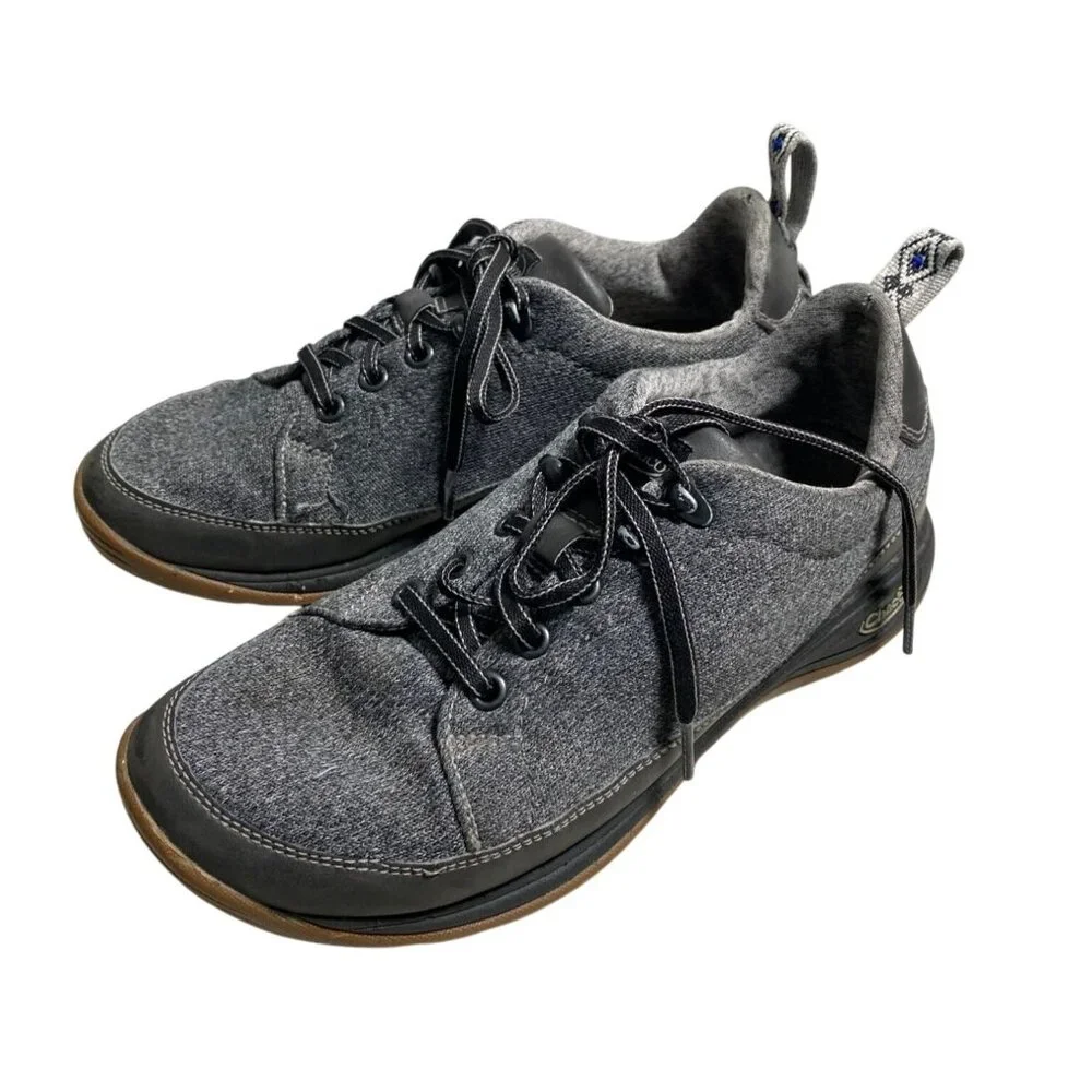 Chaco Kanarra 2.0 Sneakers Shoes Women Size 7 Gray Lace Up Hiking Camping‎